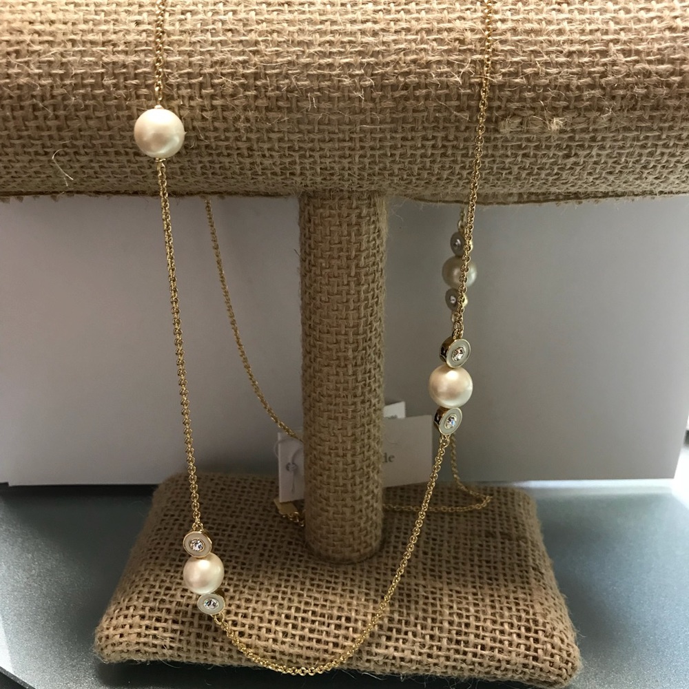 Kate Spade ♠️ pearl necklace and earring set - Picture 1 of 4
